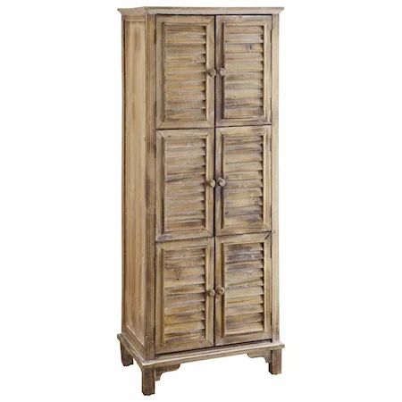 Jackson 6 Door Weathered Oak Cabinet